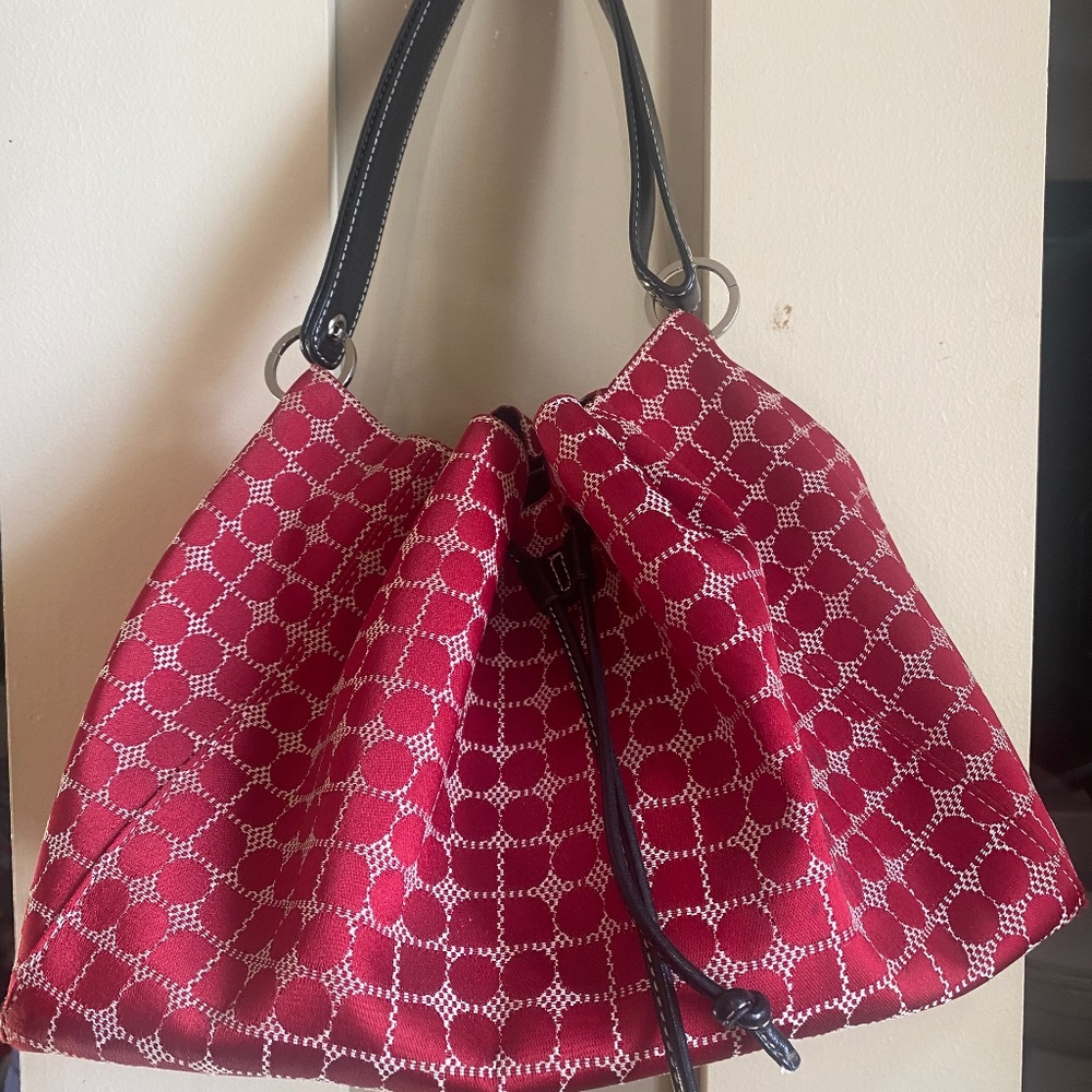 Kate Sade Red Drawstring Purse